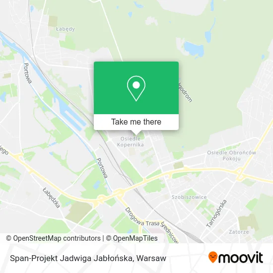 Span-Projekt Jadwiga Jabłońska map