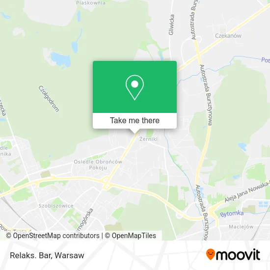 Карта Relaks. Bar