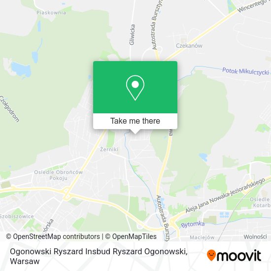 Ogonowski Ryszard Insbud Ryszard Ogonowski map