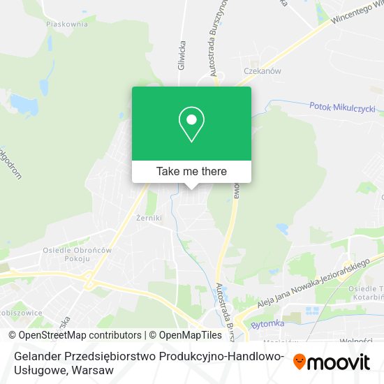 Gelander Przedsiębiorstwo Produkcyjno-Handlowo-Usługowe map