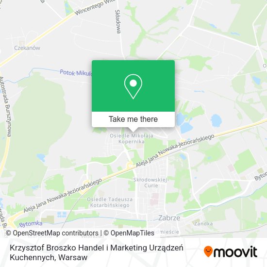 Krzysztof Broszko Handel i Marketing Urządzeń Kuchennych map