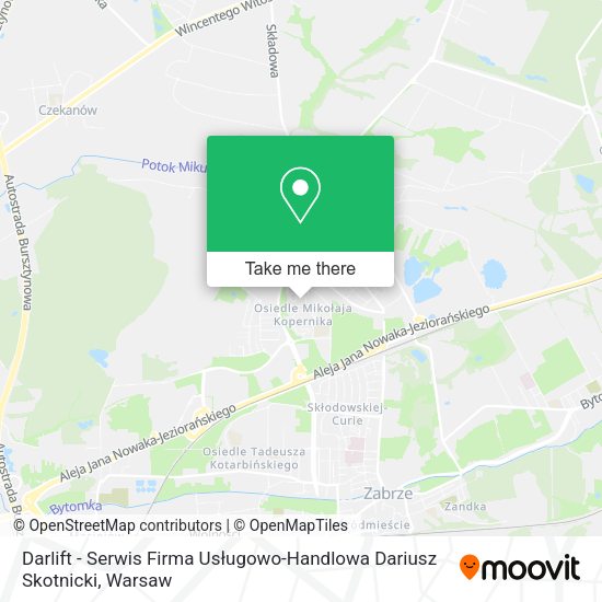 Darlift - Serwis Firma Usługowo-Handlowa Dariusz Skotnicki map