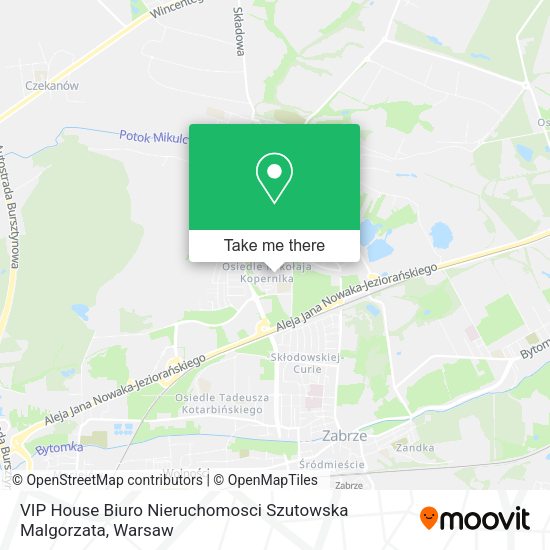 VIP House Biuro Nieruchomosci Szutowska Malgorzata map