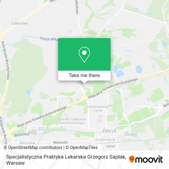 Specjalistyczna Praktyka Lekarska Grzegorz Sajdak map