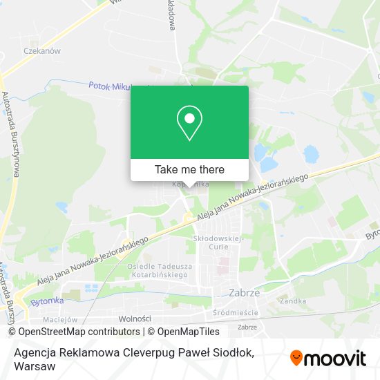 Agencja Reklamowa Cleverpug Paweł Siodłok map