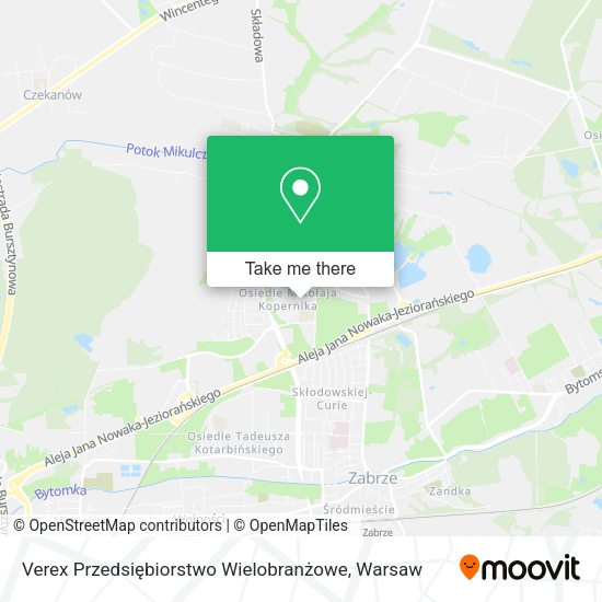 Verex Przedsiębiorstwo Wielobranżowe map