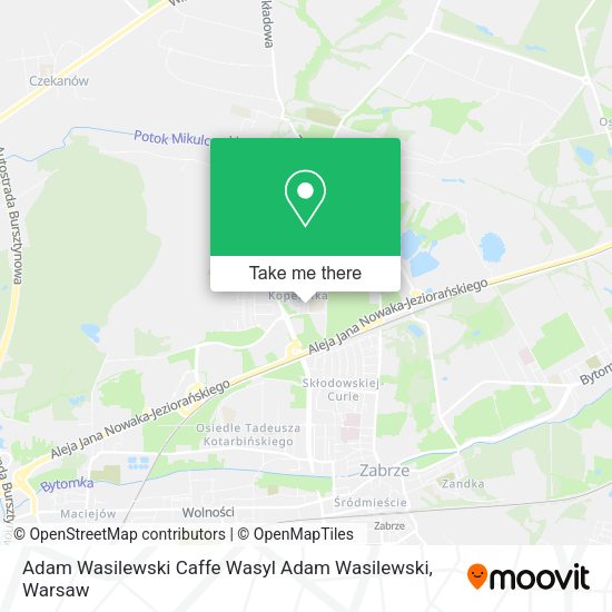 Adam Wasilewski Caffe Wasyl Adam Wasilewski map