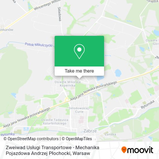 Zweiwad Usługi Transportowe - Mechanika Pojazdowa Andrzej Płochocki map