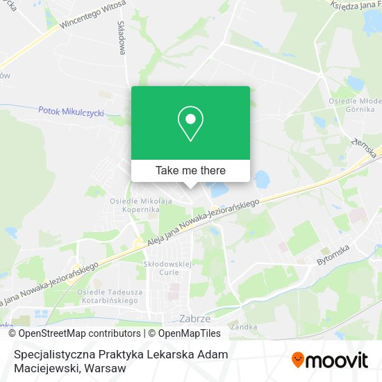 Specjalistyczna Praktyka Lekarska Adam Maciejewski map