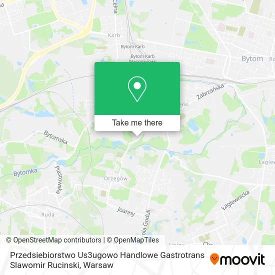 Карта Przedsiebiorstwo Us3ugowo Handlowe Gastrotrans Slawomir Rucinski