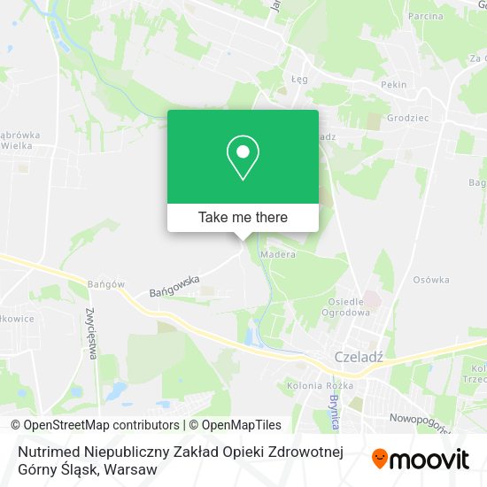 Nutrimed Niepubliczny Zakład Opieki Zdrowotnej Górny Śląsk map