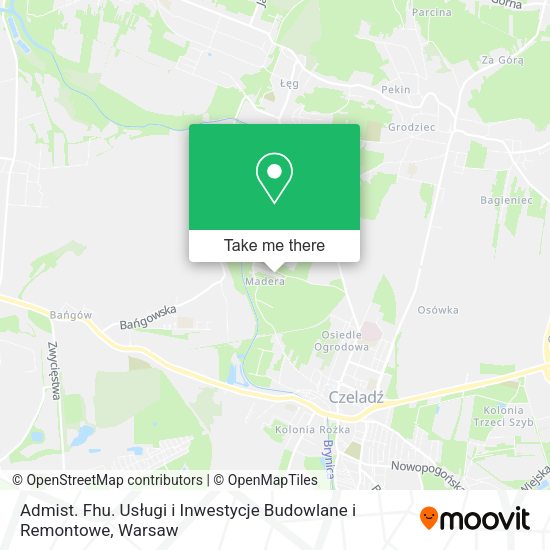 Admist. Fhu. Usługi i Inwestycje Budowlane i Remontowe map
