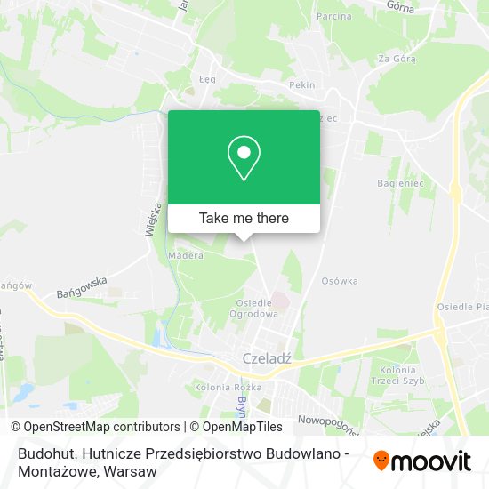 Карта Budohut. Hutnicze Przedsiębiorstwo Budowlano - Montażowe