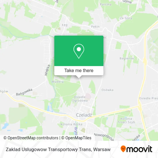 Карта Zaklad Uslugowow Transportowy Trans