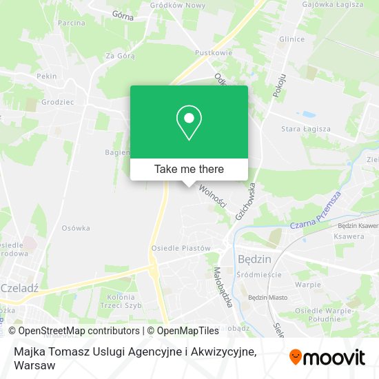 Majka Tomasz Uslugi Agencyjne i Akwizycyjne map