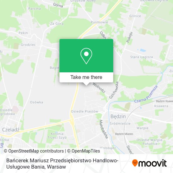 Bańcerek Mariusz Przedsiębiorstwo Handlowo-Usługowe Bania map