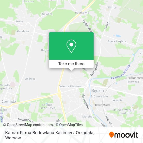 Kamax Firma Budowlana Kazimierz Orządała map