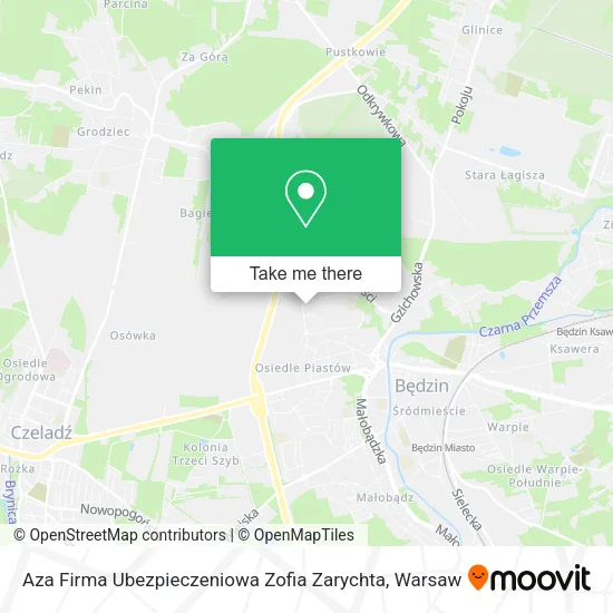 Карта Aza Firma Ubezpieczeniowa Zofia Zarychta