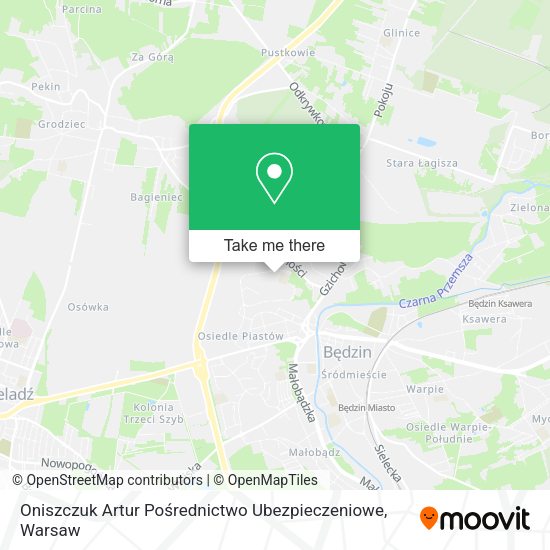 Oniszczuk Artur Pośrednictwo Ubezpieczeniowe map