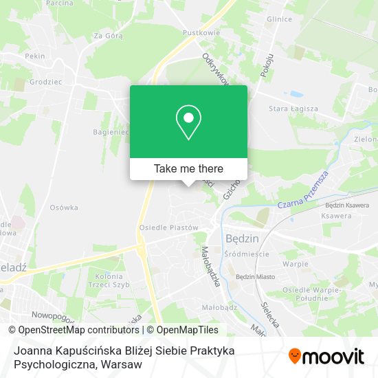 Joanna Kapuścińska Bliżej Siebie Praktyka Psychologiczna map