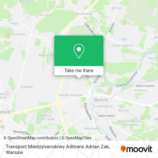 Transport Miedzynarodowy Aditrans Adrian Zak map
