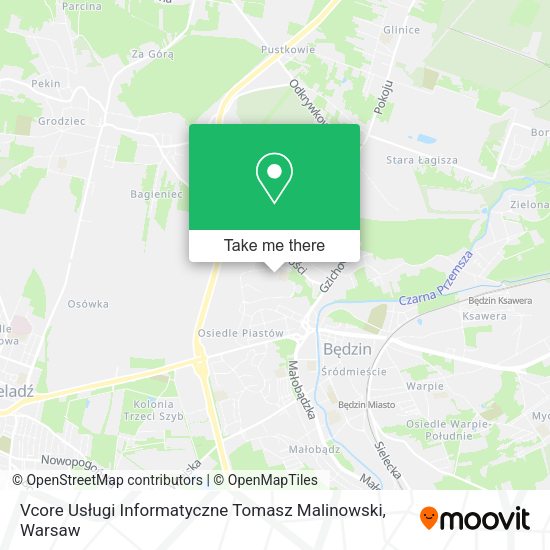 Vcore Usługi Informatyczne Tomasz Malinowski map