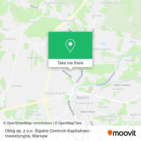 Oblig sp. z o.o. Śląskie Centrum Kapitałowo - Inwestycyjne map