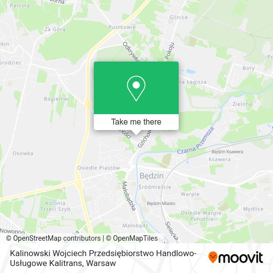 Kalinowski Wojciech Przedsiębiorstwo Handlowo-Usługowe Kalitrans map