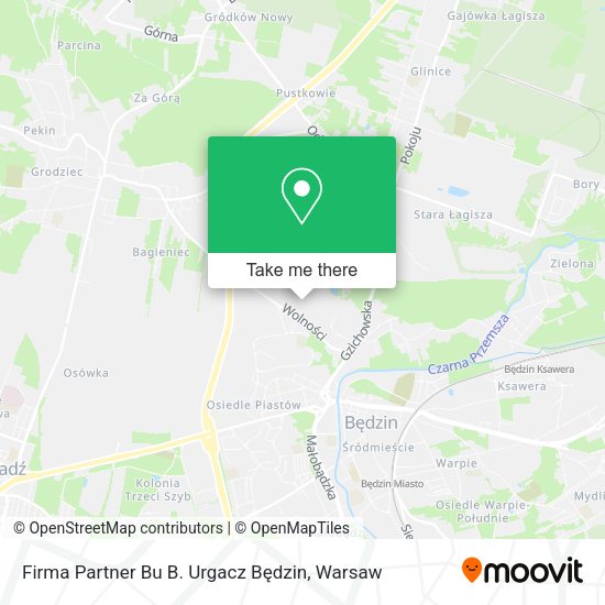 Firma Partner Bu B. Urgacz Będzin map