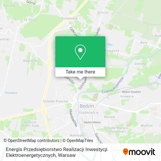 Energis Przedsiębiorstwo Realizacji Inwestycji Elektroenergetycznych map