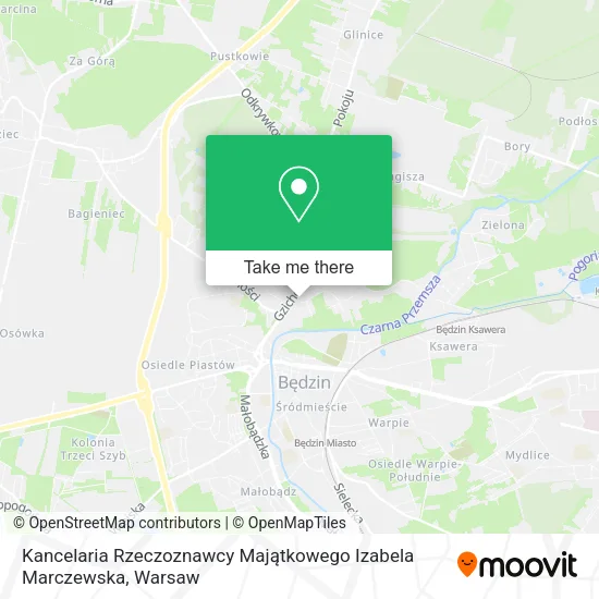 Карта Kancelaria Rzeczoznawcy Majątkowego Izabela Marczewska