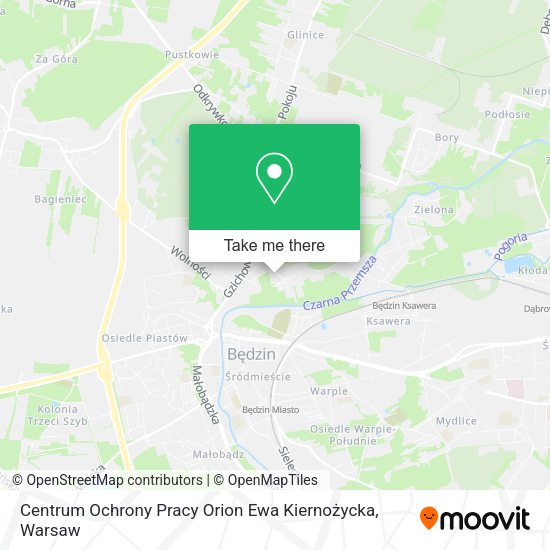 Centrum Ochrony Pracy Orion Ewa Kiernożycka map