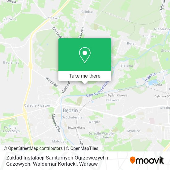 Zakład Instalacji Sanitarnych Ogrzewczych i Gazowych. Waldemar Korlacki map