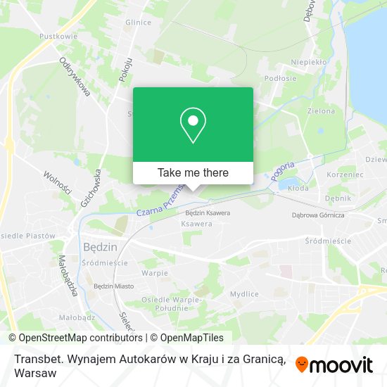 Transbet. Wynajem Autokarów w Kraju i za Granicą map