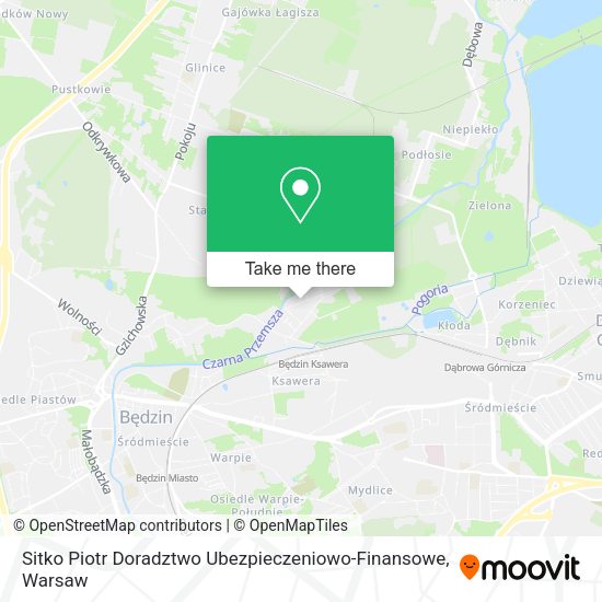 Sitko Piotr Doradztwo Ubezpieczeniowo-Finansowe map