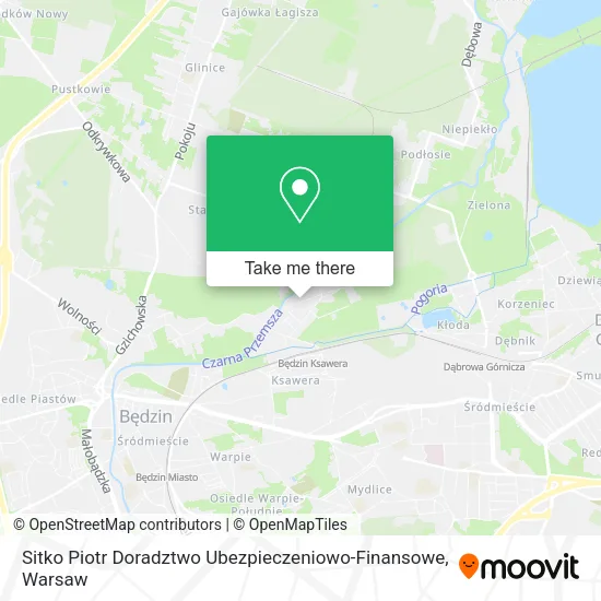 Карта Sitko Piotr Doradztwo Ubezpieczeniowo-Finansowe