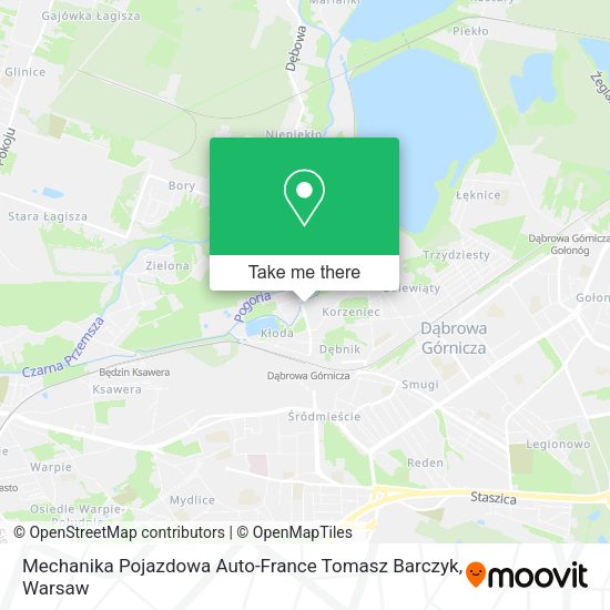 Mechanika Pojazdowa Auto-France Tomasz Barczyk map