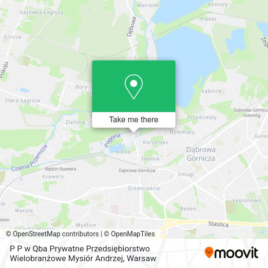 P P w Qba Prywatne Przedsiębiorstwo Wielobranżowe Mysiór Andrzej map