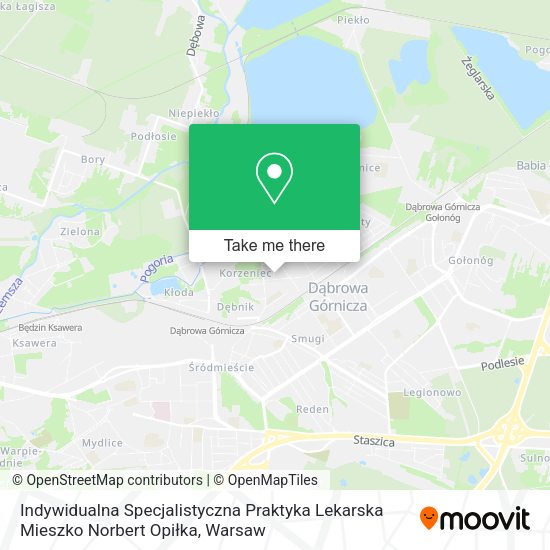 Indywidualna Specjalistyczna Praktyka Lekarska Mieszko Norbert Opiłka map