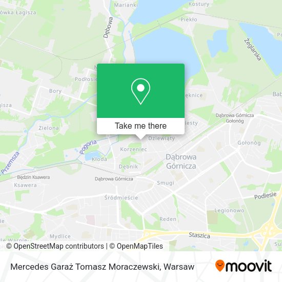 Mercedes Garaż Tomasz Moraczewski map