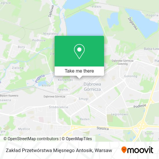 Zakład Przetwórstwa Mięsnego Antosik map