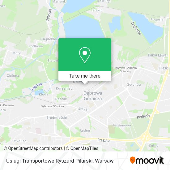 Uslugi Transportowe Ryszard Pilarski map