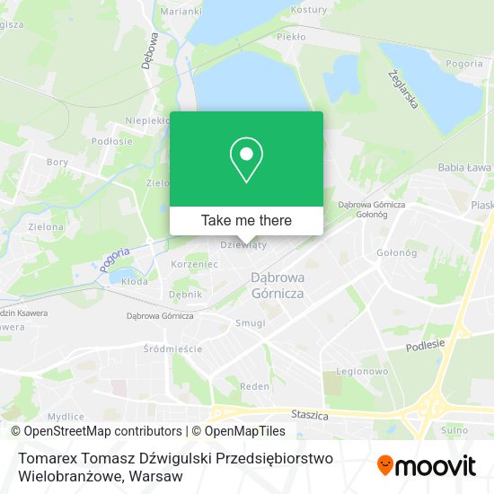 Tomarex Tomasz Dźwigulski Przedsiębiorstwo Wielobranżowe map