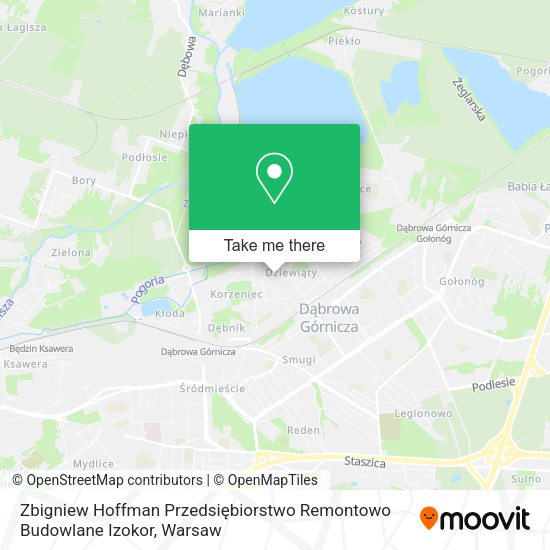 Zbigniew Hoffman Przedsiębiorstwo Remontowo Budowlane Izokor map