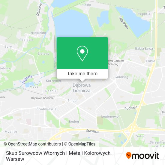 Skup Surowcow Wtornych i Metali Kolorowych map