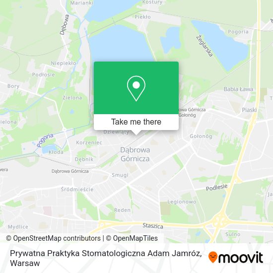 Prywatna Praktyka Stomatologiczna Adam Jamróz map