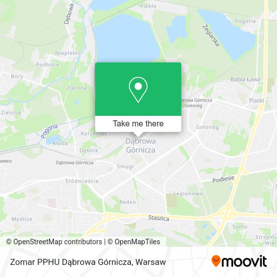 Zomar PPHU Dąbrowa Górnicza map