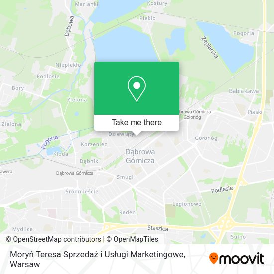 Moryń Teresa Sprzedaż i Usługi Marketingowe map