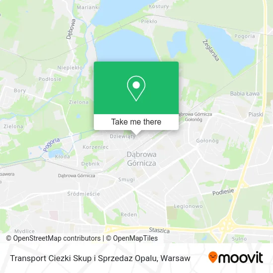 Карта Transport Ciezki Skup i Sprzedaz Opalu