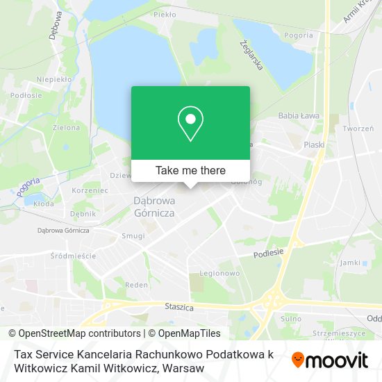 Tax Service Kancelaria Rachunkowo Podatkowa k Witkowicz Kamil Witkowicz map